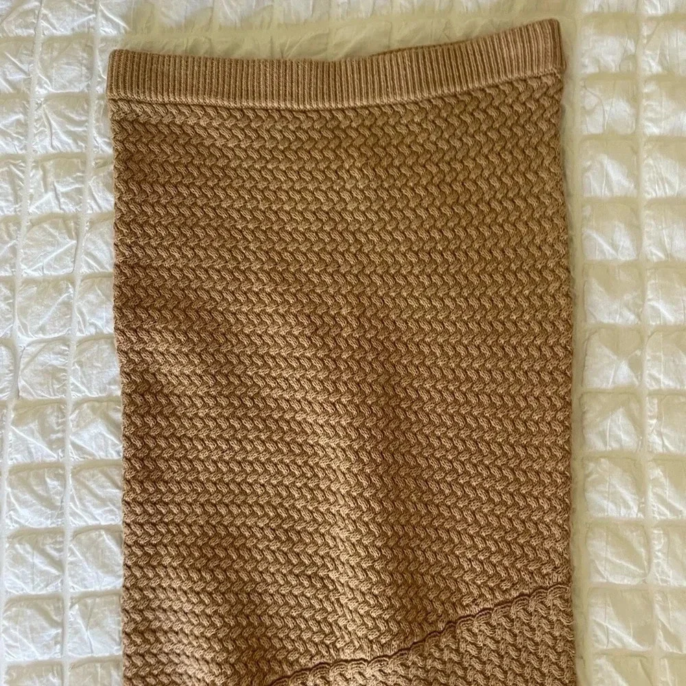 House of Harlow 1960 Lilja tan knit fringe maxi skirt - Picture 6 of 12